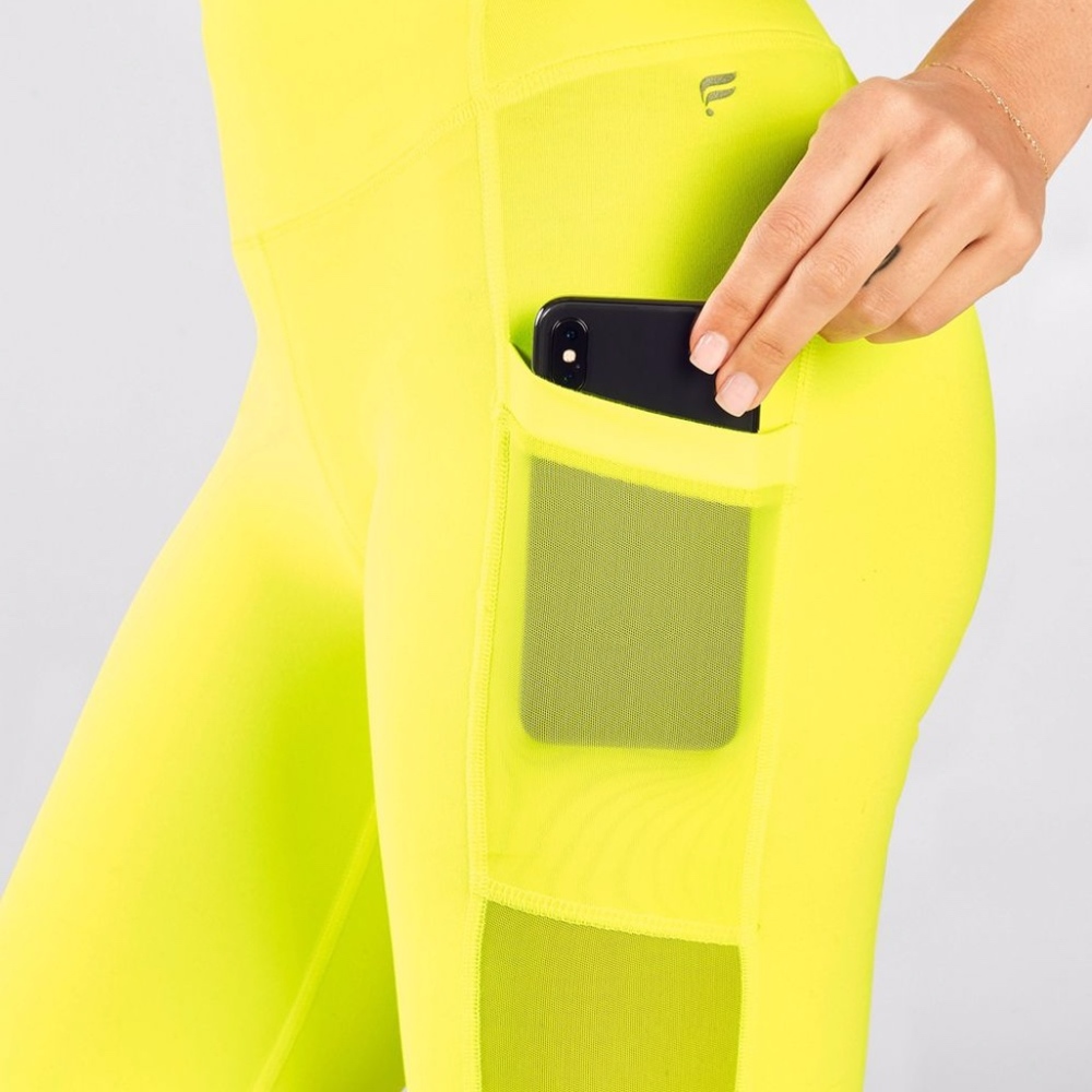 Neon Biker Shorts with pockets